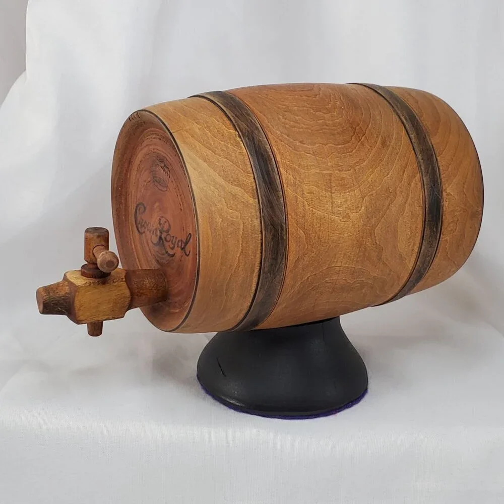 Crown Royal Wooden Whiskey Barrel Cask *DISPLAY ONLY* Bar Decor Man Cave Gift - Picture 10 of 11